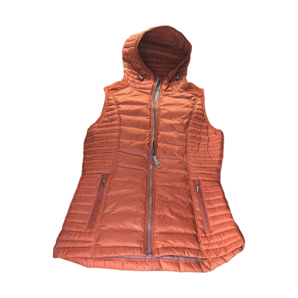 KUHL Spyfire Hooded Vest Jacket Goose Down Puffer Women’s Size XS